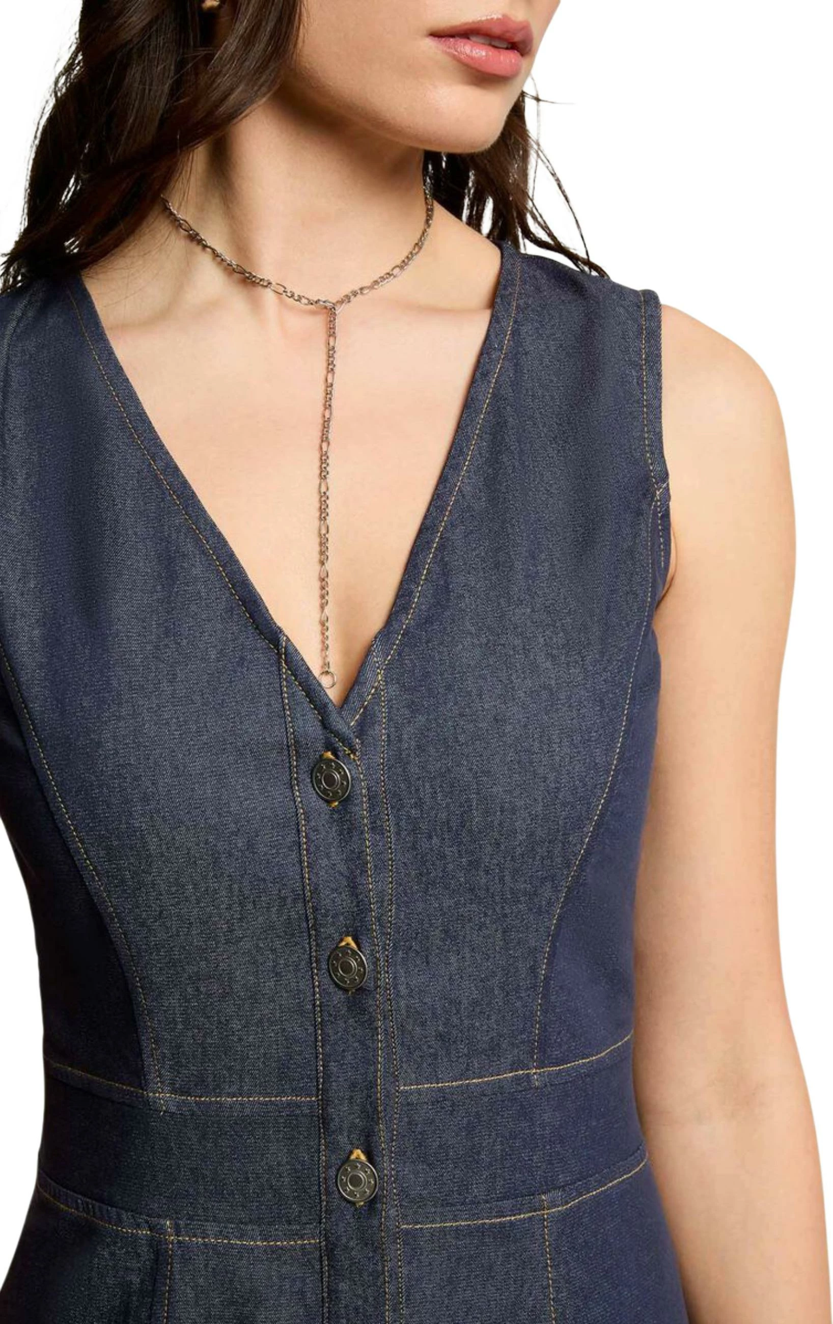 Fustan i gjatë për femra Morgan De Toi 261-RJAN, denim i errët [Madhësia: 38]