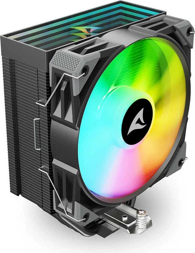 Ftohës ajri Sharkoon A40 RGB, 12cm, i zi