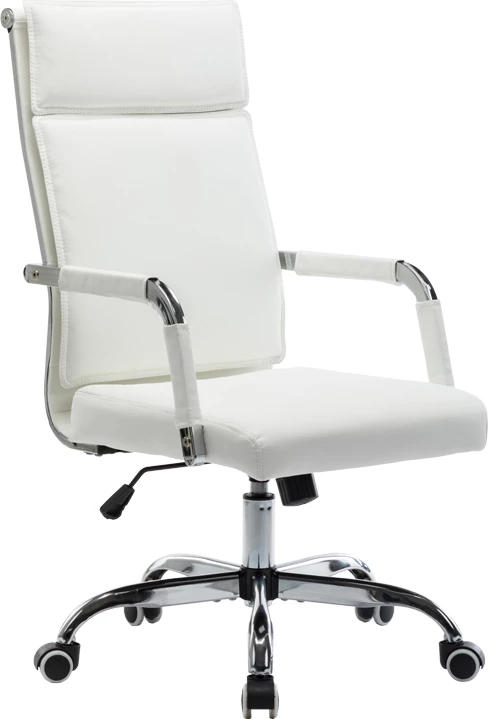 Karrige ekzekutive për zyre, ngjyrë e bardhë, Mavel, 55x62x100-110cm