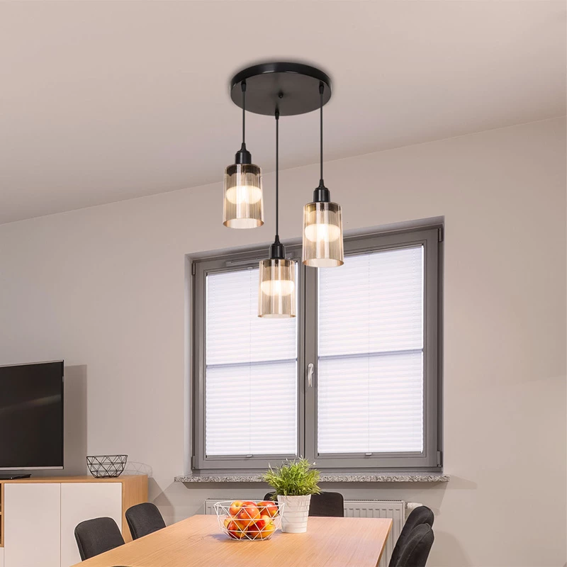 Llambë tavani, ngjyrë e zezë-ambar, PWL-1195, 30x80cm