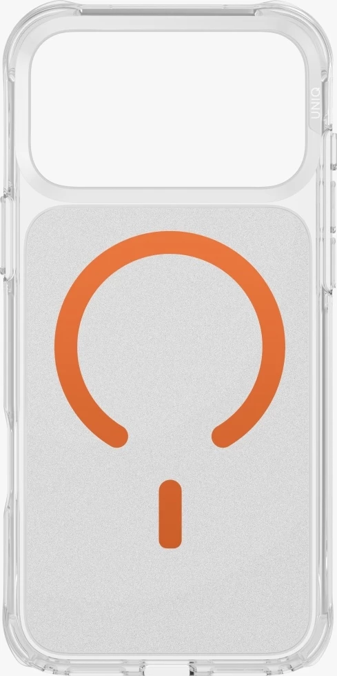 Mbështjellës UNIQ LifePro Xtreme Magclick Charging për iPhone 17 Pro Max, MagSafe, TPU/PC, portokalli