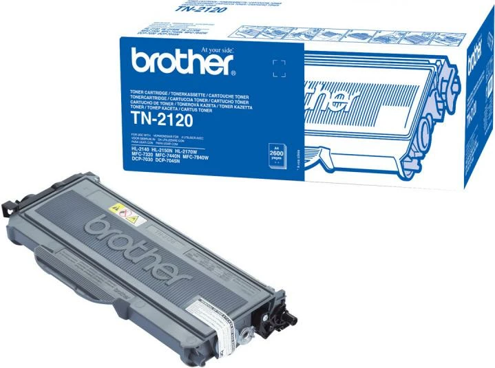 Toner, Brother TN-2120, rendiment 2,400–4,400 faqe, i zi