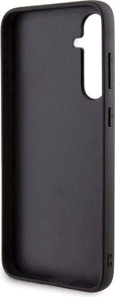 Mbështjellës Karl Lagerfeld Gripstand Saffiano Karl&Choupette Pins për Samsung Galaxy S23 FE, i zi