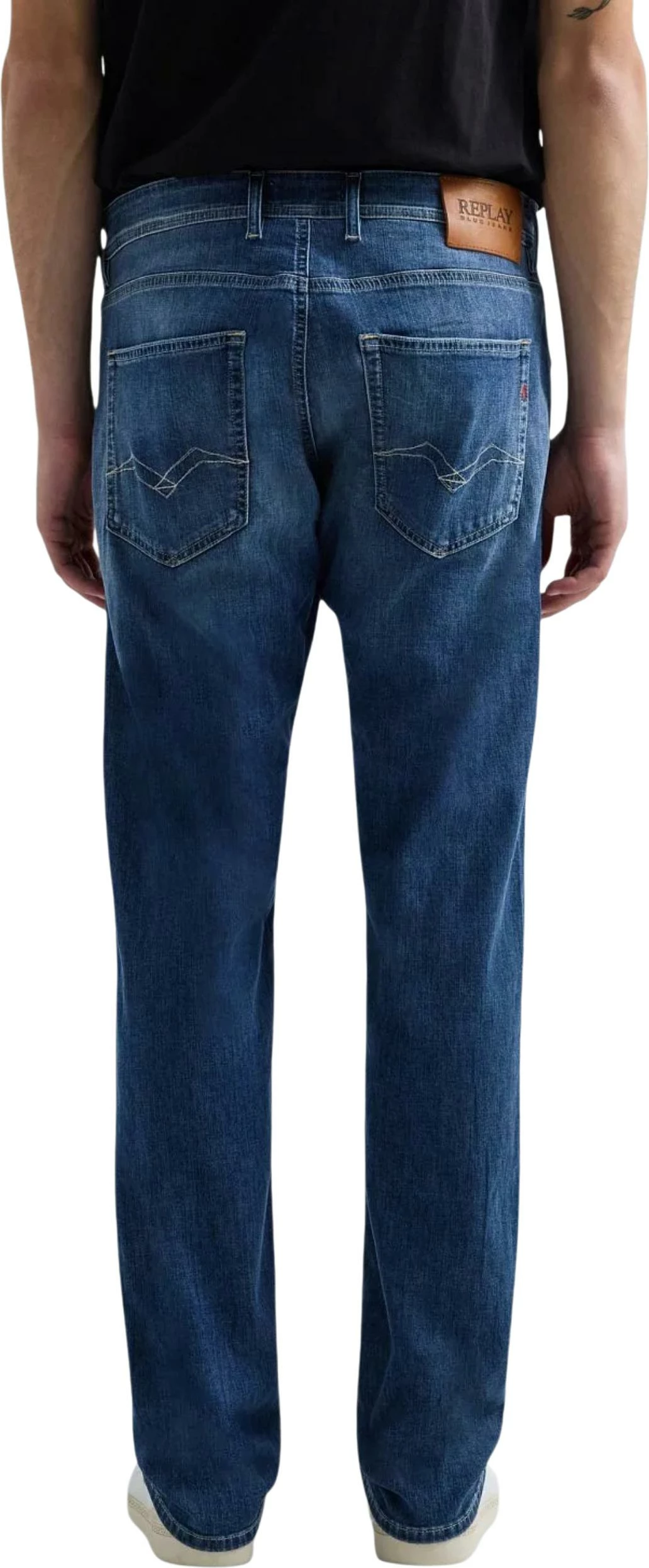 Xhinse për meshkuj Replay Straight MA972J.000.785 154, denim blu [Madhësia: W32 L32]