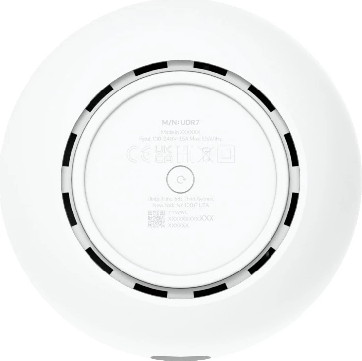 Router Ubiquiti Dream 7, Tri-band, 2.5 Gigabit Ethernet, Bardhë
