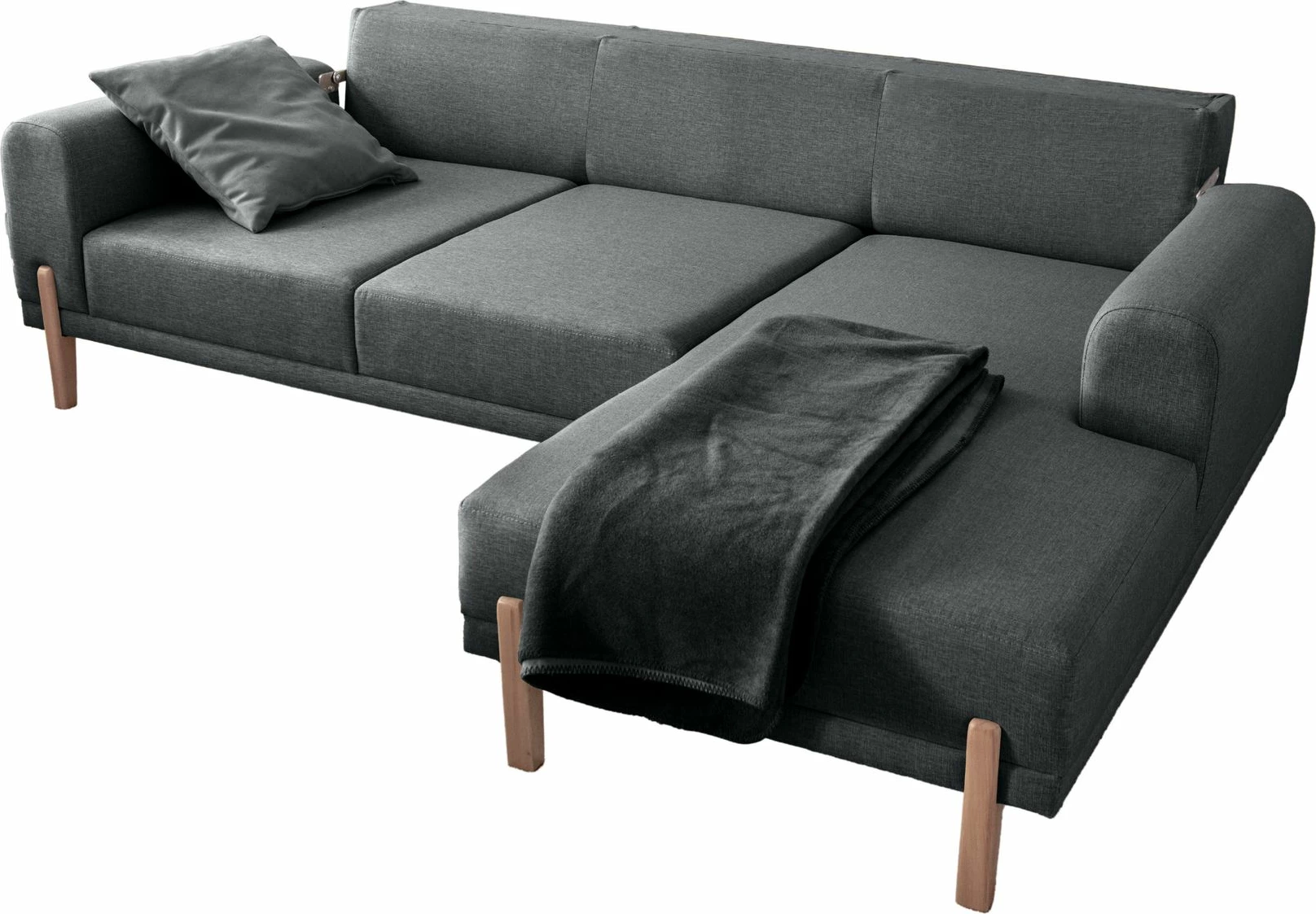 Kënd-sofë krevati, ngjyrë antracit, Atelier del Sofa, Relax Djathtas