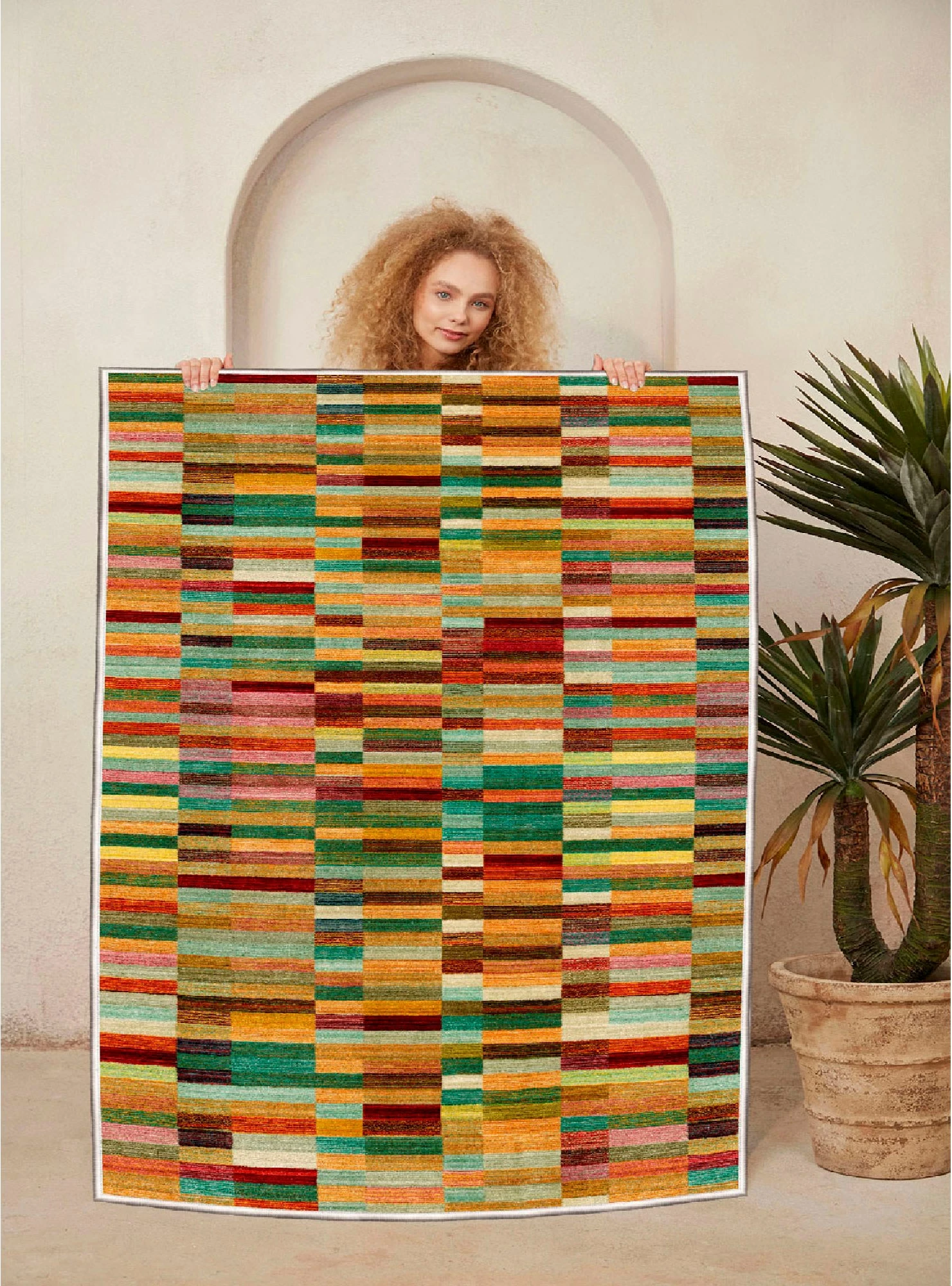 Qilim pambuku, shumëngjyrësh, 180x280cm, Conceptum Hypnose, Woosonıl027