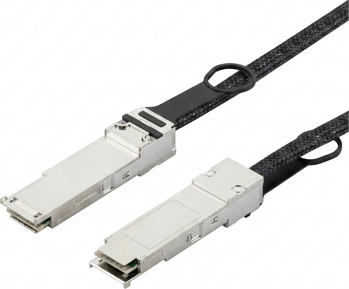 Kabllo QSFP Gigabyte, e zezë