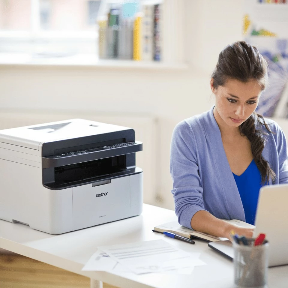 Printer multifunksional Brother MFC-1910W, lazer, mono, Wi-Fi, bardhë