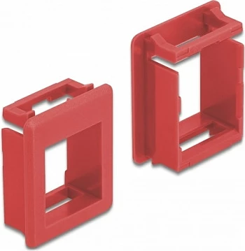 Mbajtës Keystone DeLOCK, 4 copë, plastikë, i kuq