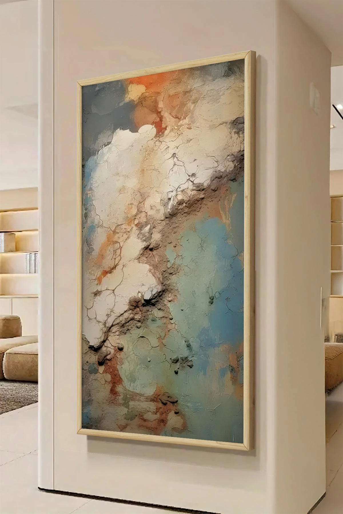 Pikturë dekorative me kornizë MDF, shumëngjyrëshe, Wallity, Artsmdfyty95-12050, 120x50cm