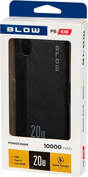 Power bank BLOW PB10B 10000mAh, 20W, i zi 3
