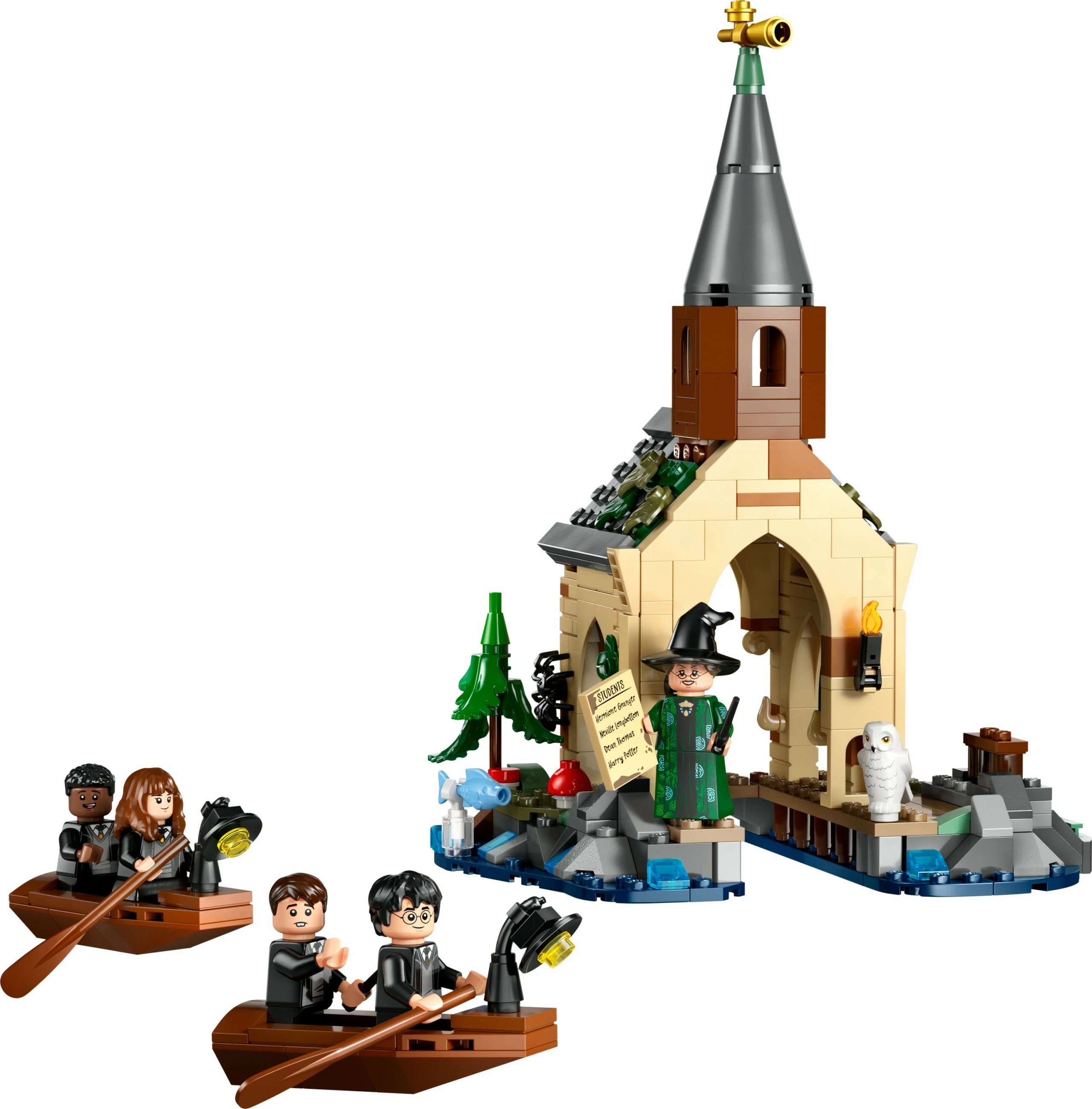 Set ndërtimi LEGO Harry Potter Hogwarts Castle Boathouse 350 pjesë, multingjyrësh