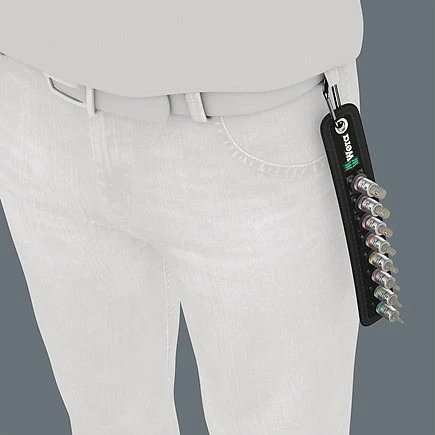 Set çelësa Wera Belt A 2, 1/4", 8 copë, metrik, me kasë, me karabinë