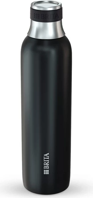 Shishe uji BRITA sodaTRIO 0.65L, çelik inox, e zezë