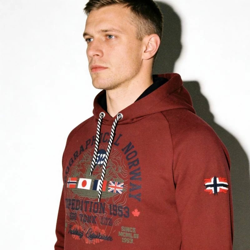 Duks për meshkuj Geographical Norway, i kuq burgundy
