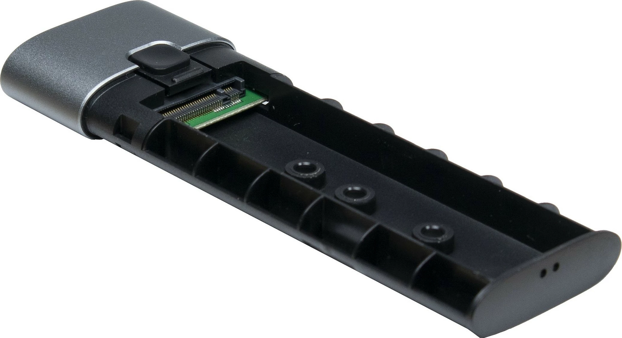 Enklosur i jashtëm për SSD M.2 Inter-Tech GD-MS013, 113x37x12mm, USB-C, gri
