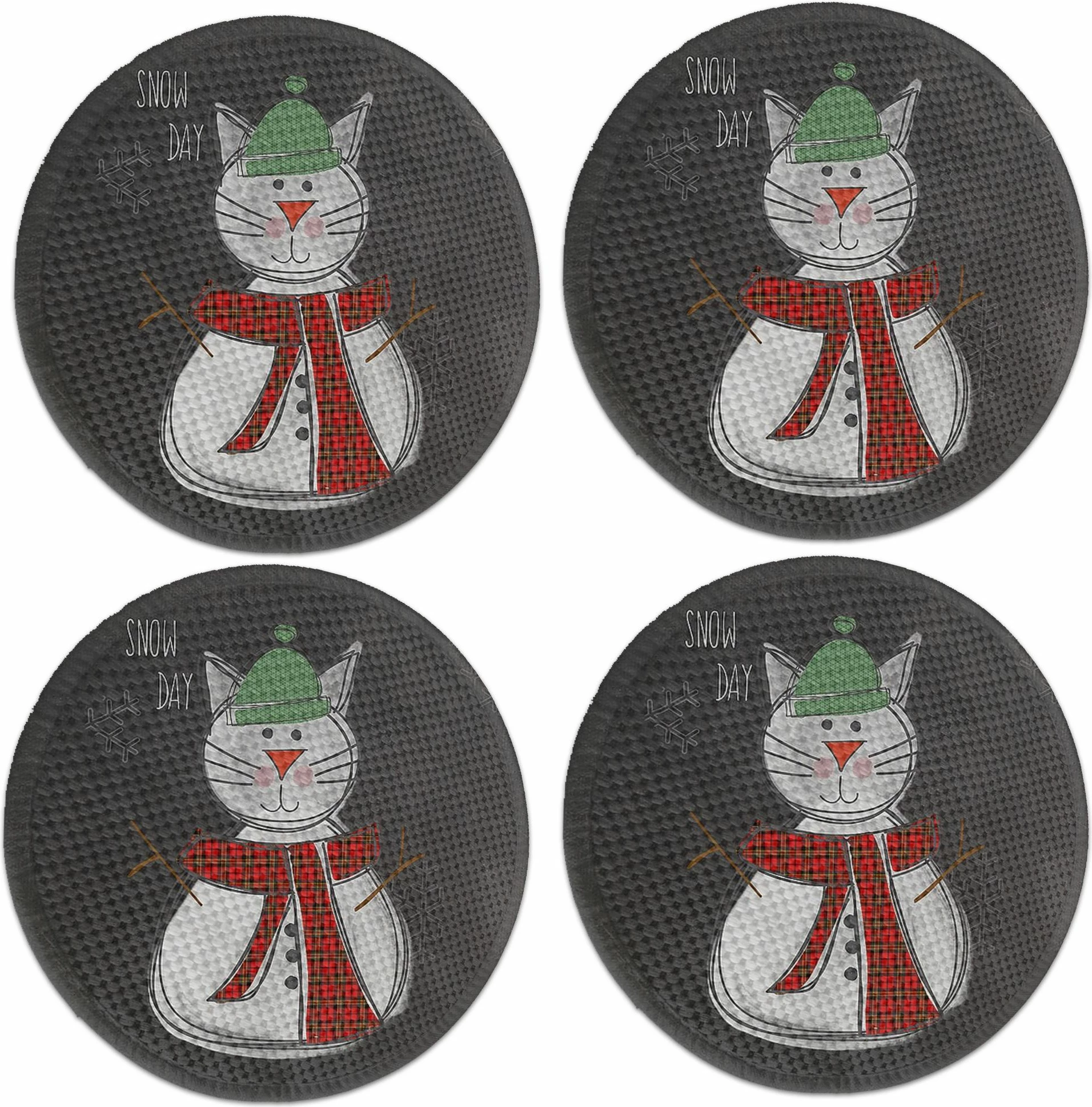 Set 4 nënshtrues tavoline Hermia Concept, shumëngjyrësh, 37cm, 4294Supla