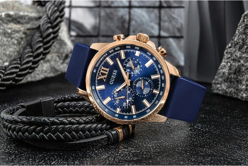 Orë dore për meshkuj Guess, blu