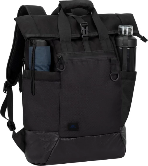 Çantë shpine RIVACASE 5321 ECO 25L për laptop deri 15.6\", roll-top, waterproof, e zezë