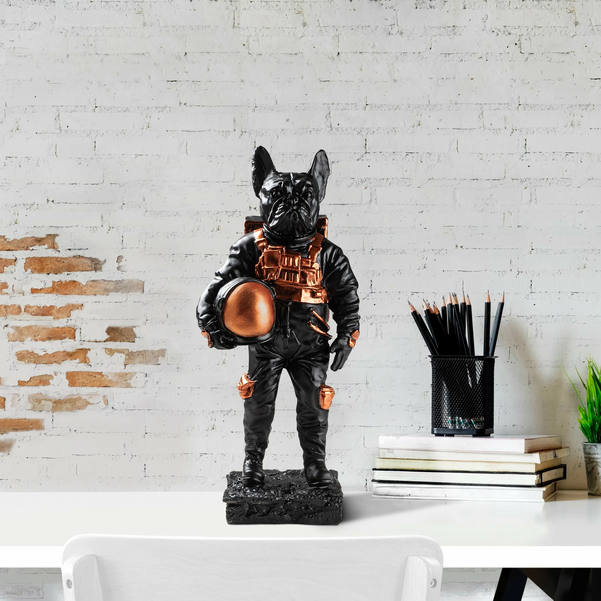 Objekt dekorativ Aberto Design, qen astronaut, shumëngjyrësh