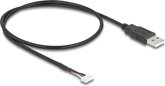Kabllo USB DeLOCK 12109, USB-A në bllok terminal 5-pin, 0.6 m, USB 2.0, e zezë
