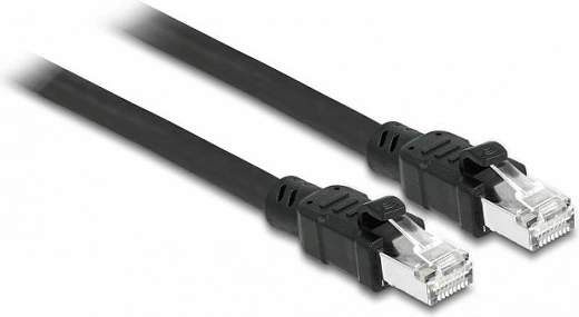Kabllo rrjeti DeLOCK Cat6A RJ45 F/UTP, 1m, e zezë