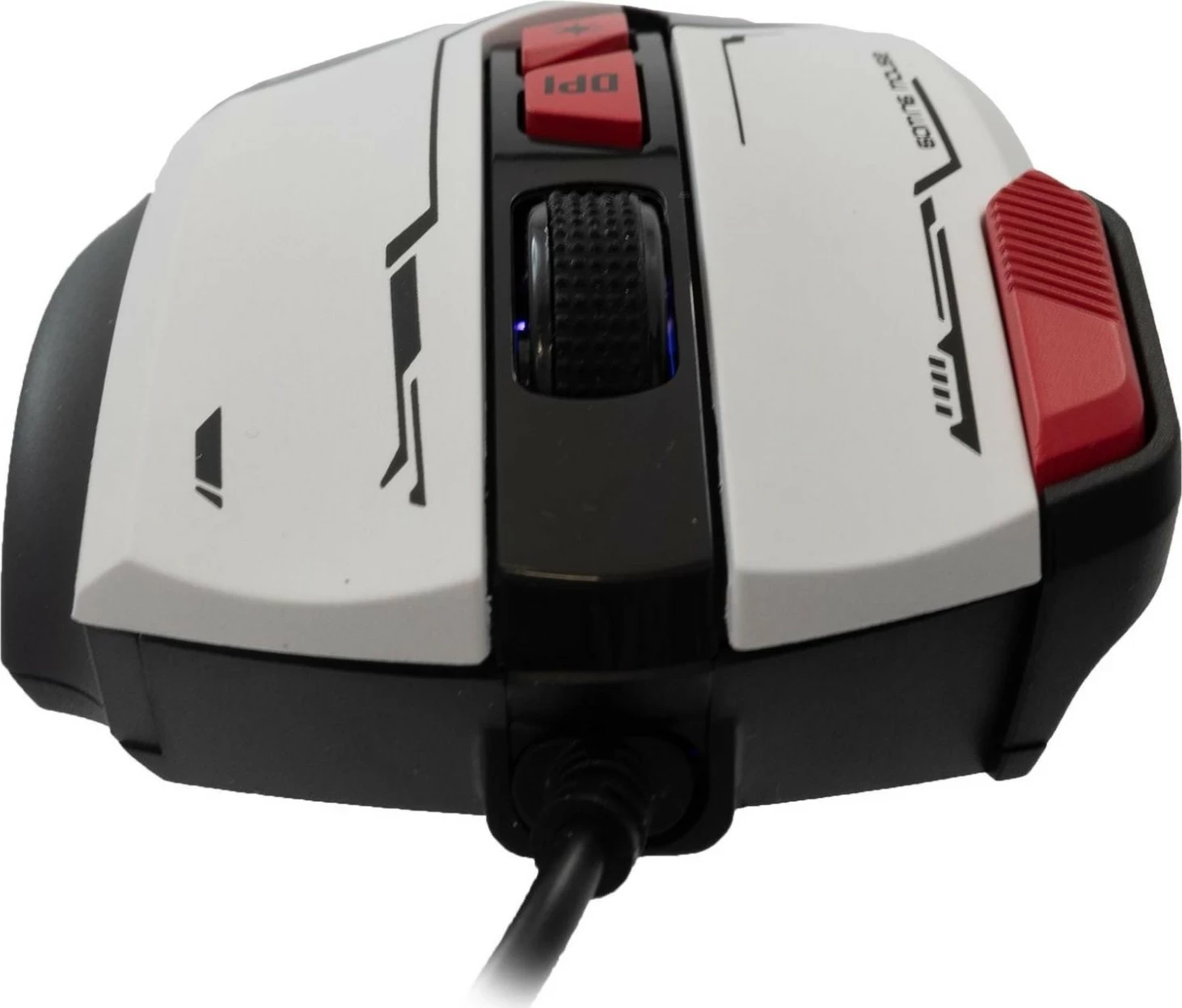 Maus gaming Baracuda Manta BGM-042, RGB, 12800 DPI, i bardhë
