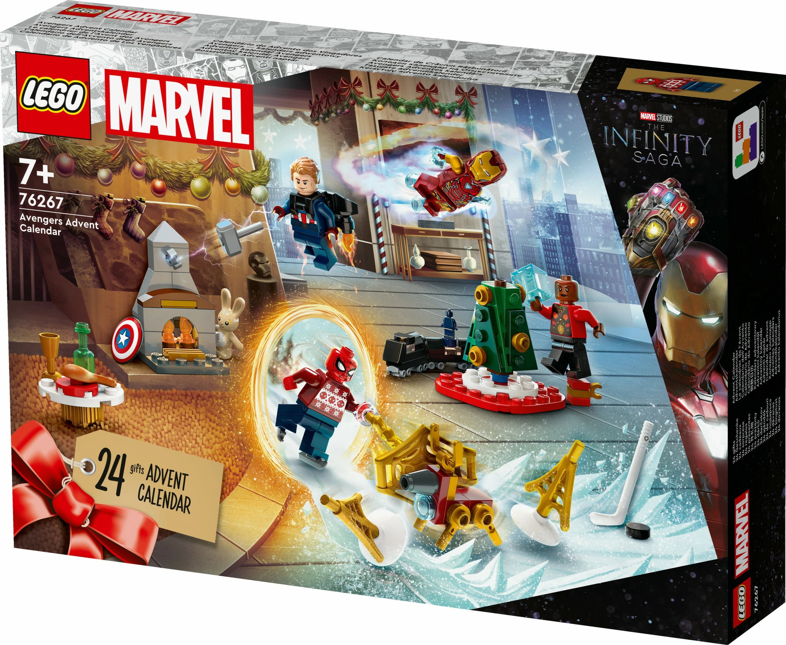 Set ndërtimi LEGO Marvel 76267, Advent Calendar, multikolor