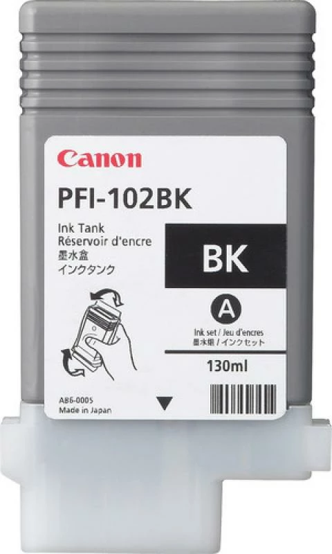 Kartrixh boje, Canon, LUCIA PFI-102 BK (0895B001), 130 ml, e zezë