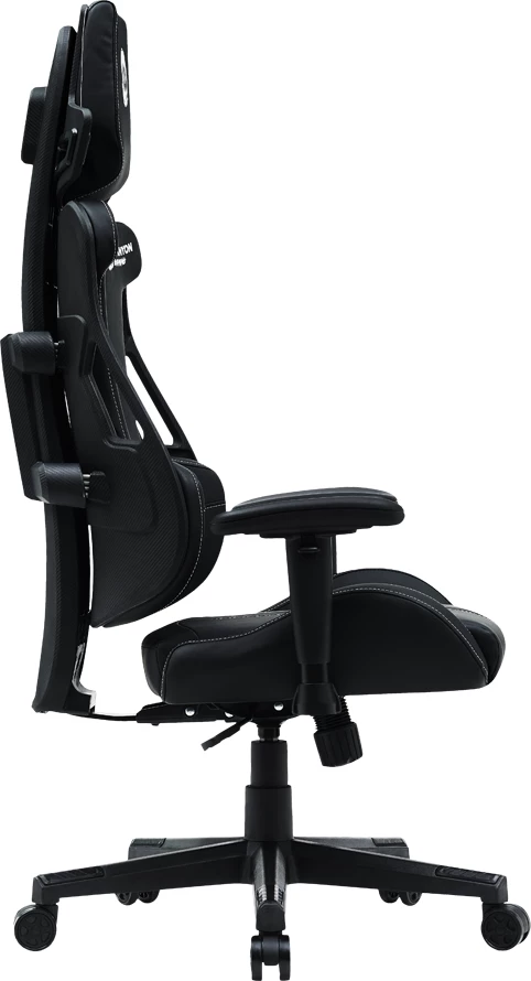 Karrige gaming CANYON Morphos ABCH01, PU lëkurë, mbështetëse krahu 2D, e zezë
