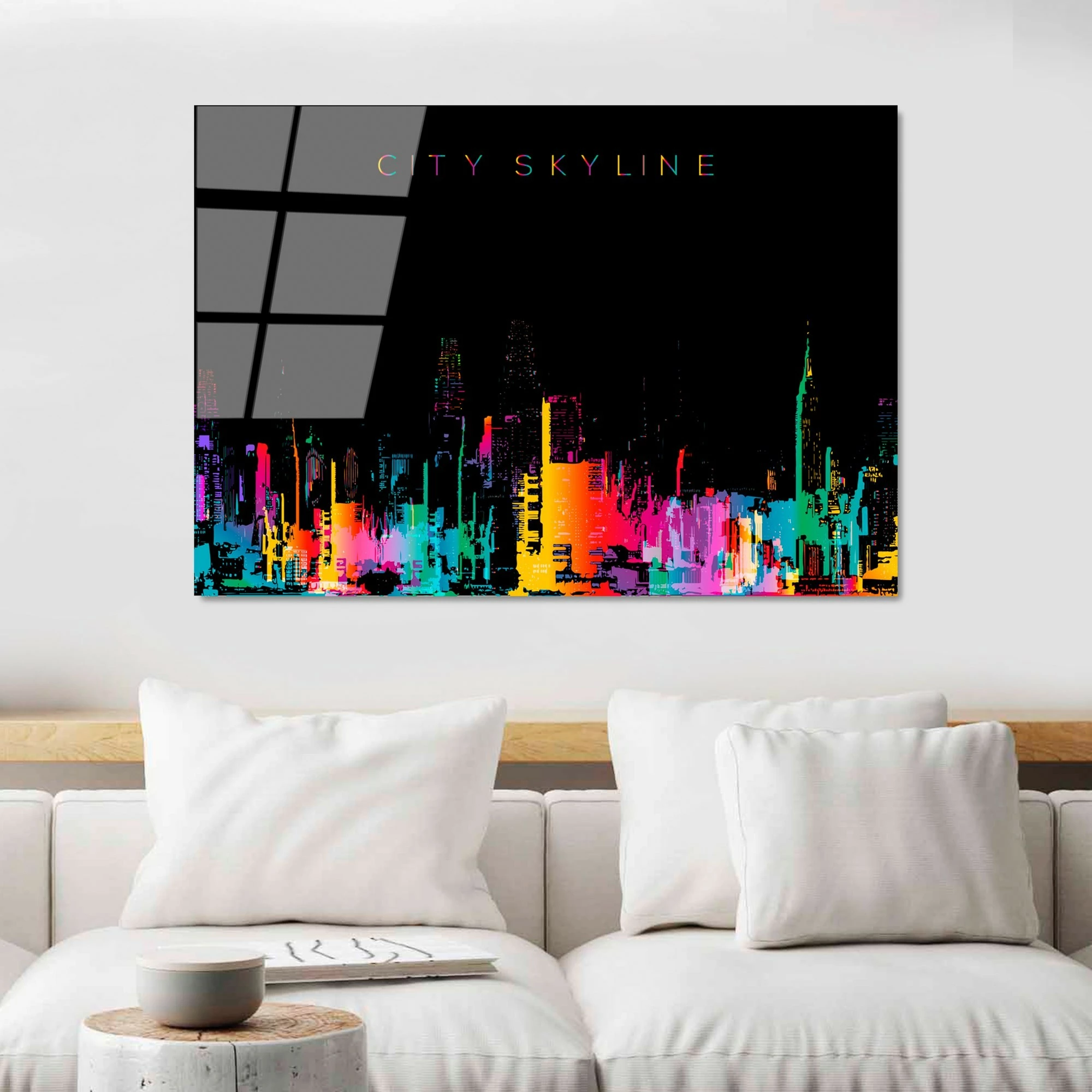 Pikturë dekorative prej xhami të temperuar, shumëngjyrëshe, UV-736, 70x100 cm