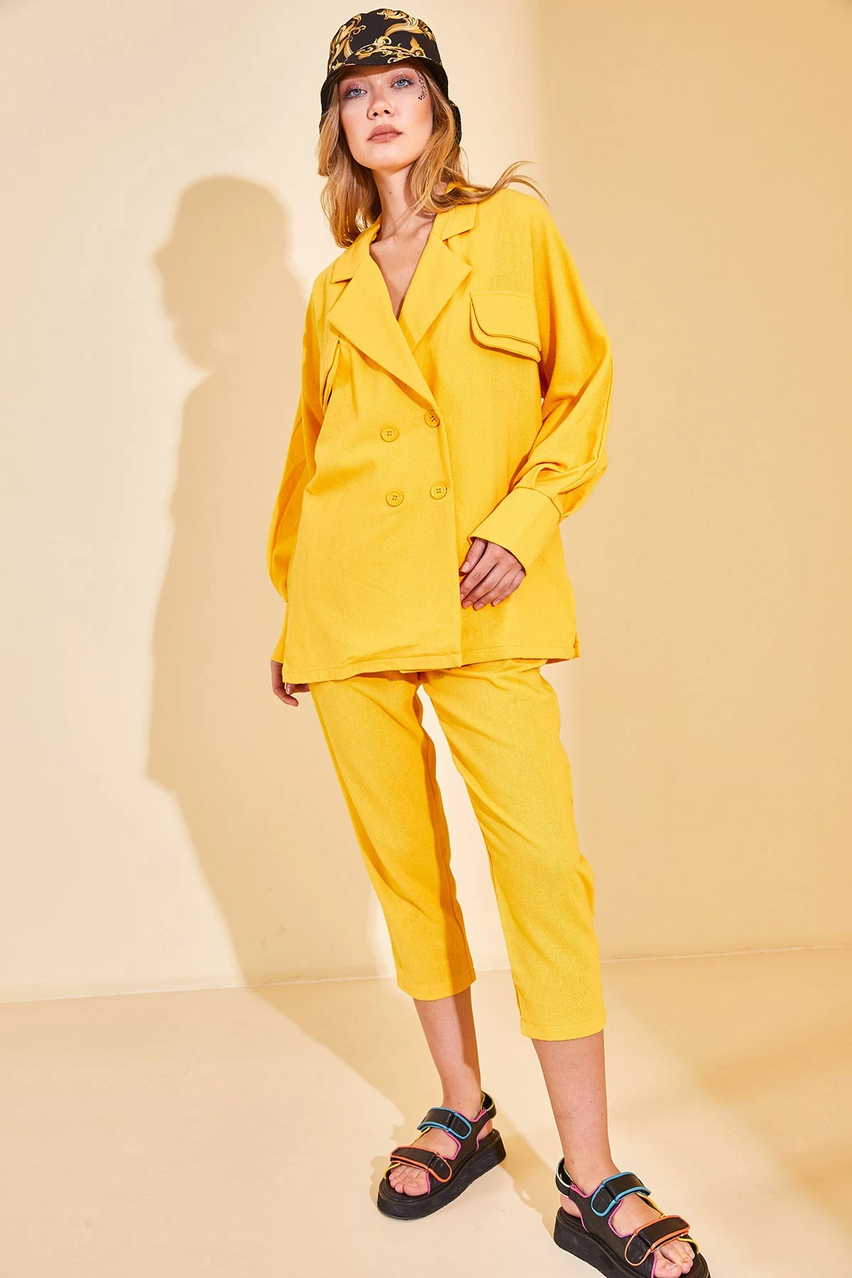 Kostum pantallonash Jumeon, e verdhë, 12872