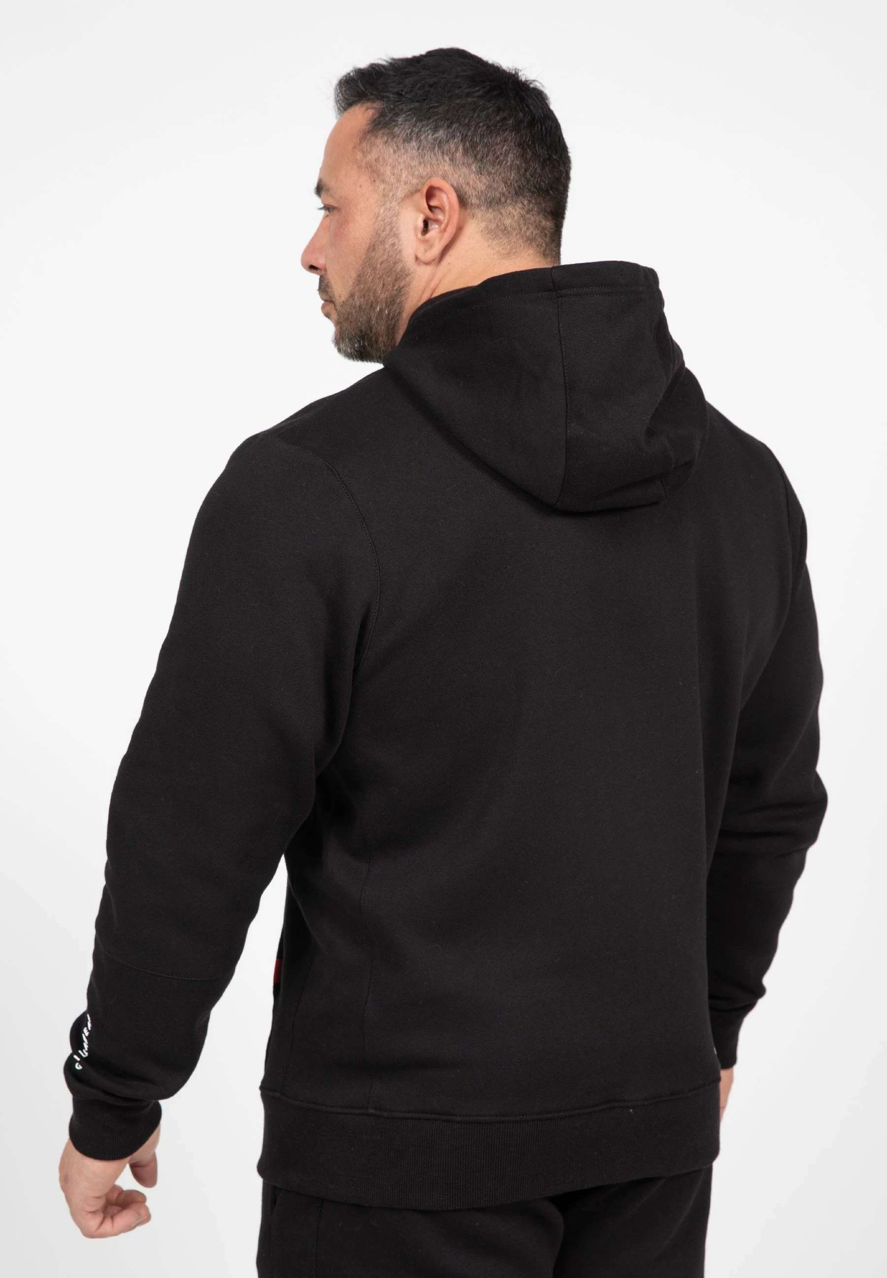 Leon Zipped Hoodie - Black