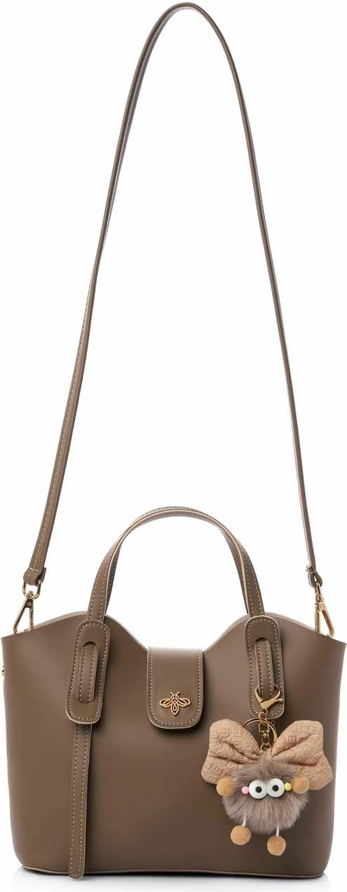 Çantë supi Lucky Bees, ngjyrë celeste-mink