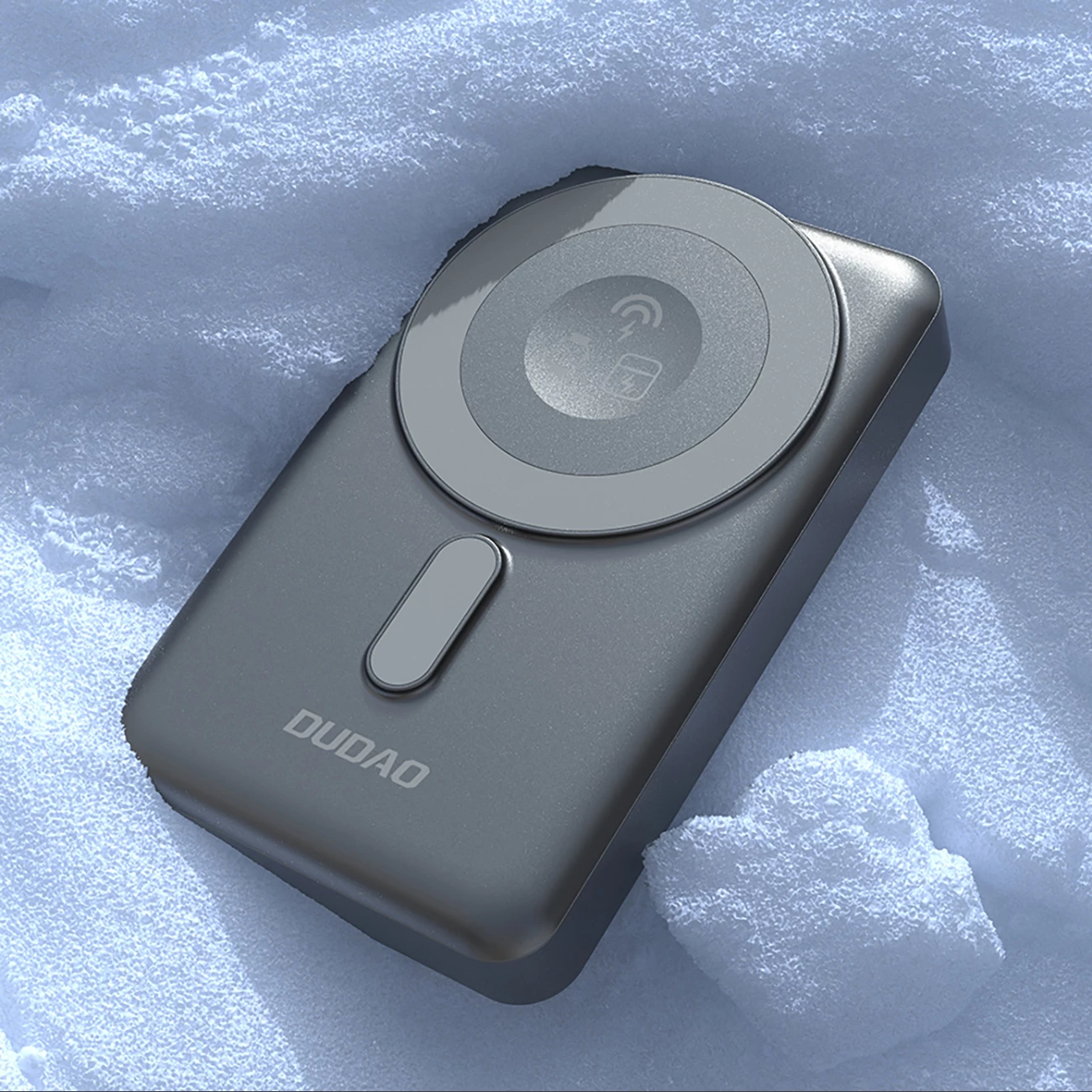 Powerbank Dudao K29, 10000mAh, MagSafe, me kabllo USB-C/Lightning të integruara, Gri