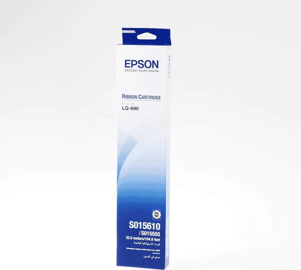 Shirit printeri, Epson, S015610 C13S015610, për LQ-690, i zi