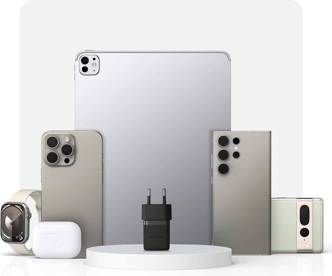 Karikues muri Baseus Palm 30W, USB-C, i bardhë