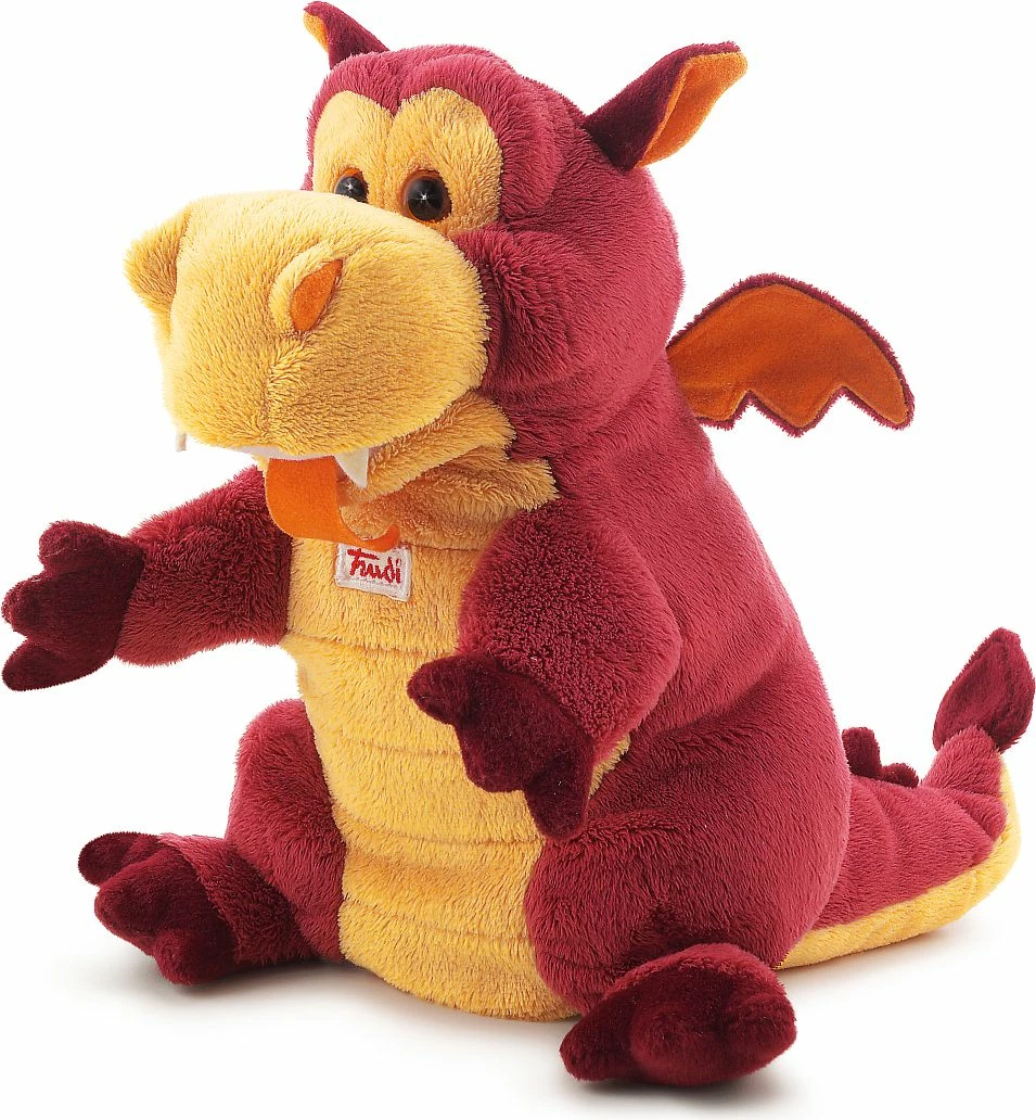 Pupë dore Trudi Dragon 29968, 25 cm, kuqe/verdhë