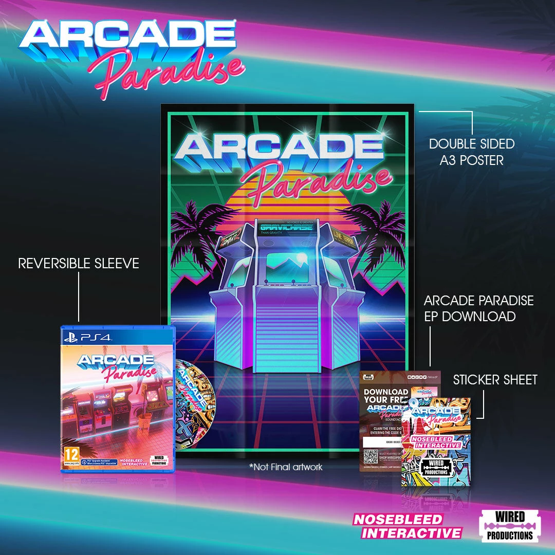 Video-lojë Wired Productions Arcade Paradise për PlayStation 5, PEGI 12