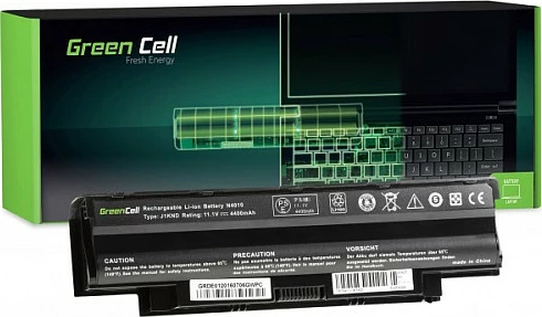 Bateri Green Cell J1, 11.1V 4400mAh, për laptop Dell Inspiron N3010/N4010/N5010 13R/14R/15R, e zezë