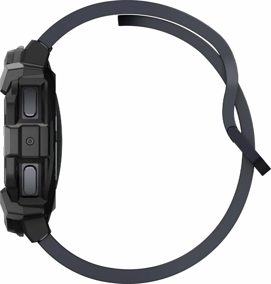Mbështjellës Spigen Rugged Armor për Samsung Galaxy Watch 7, 44mm, i zi