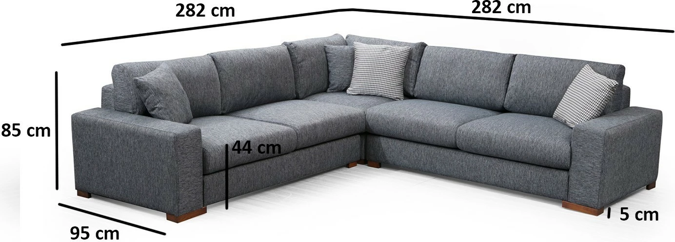 Këndare Atelier del Sofa, Loop 7, ngjyrë antracit