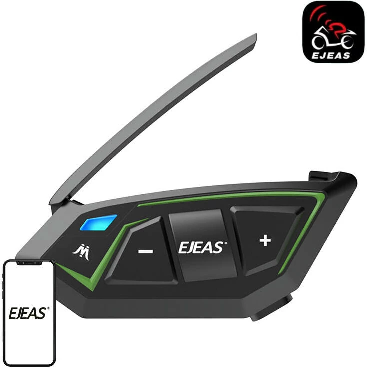 Interkom motoçiklete EJEAS MS8-SE, IP67, Mesh 3.0, 1000m, i zi