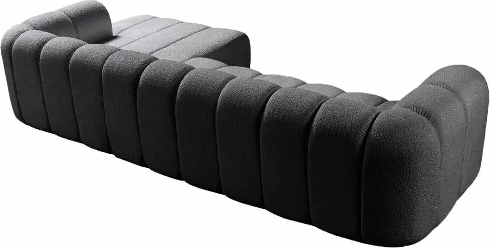 Këndare Atelier del Sofa, N-Line, e djathtë, ngjyrë gri e errët