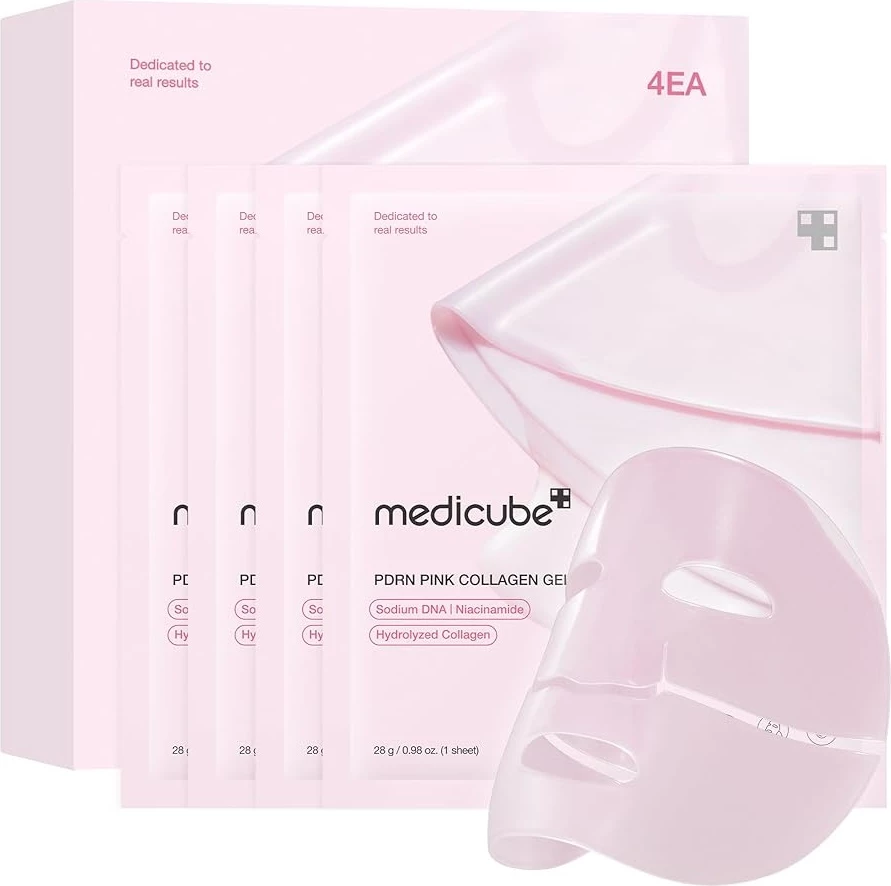 Maskë fytyre për femra Medicube PDRN Pink Collagen Gel Mask 4x28g