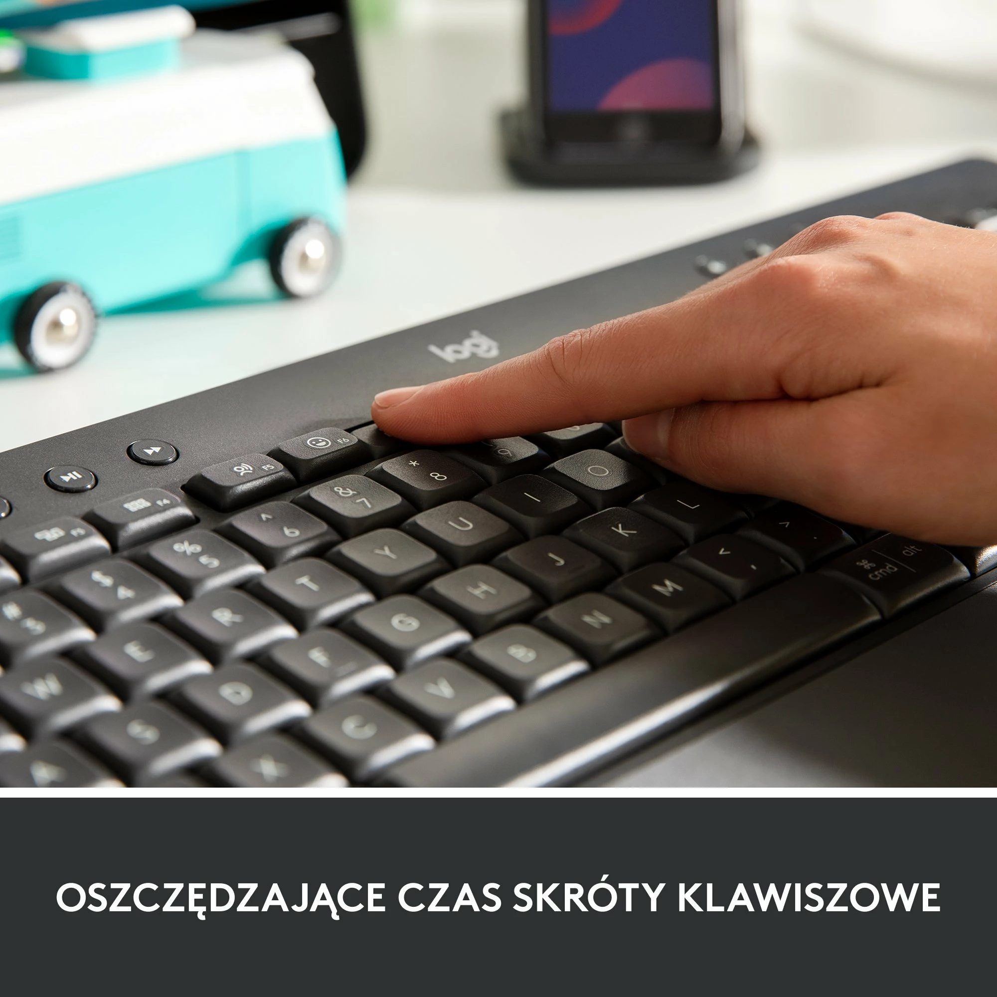 Tastierë Logitech Signature K650 920-010945, wireless, US layout, me numpad, pa ndriçim, Graphite