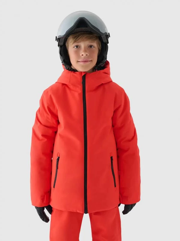 Jakne skijimi për fëmijë 4F, të kuqe