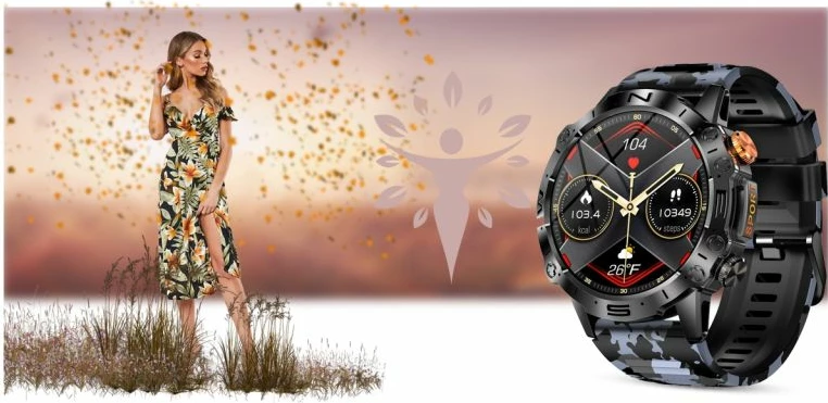 Smartwatch Gravity unisex, e zezë