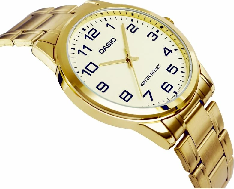 Orë dore për meshkuj Casio, e artë